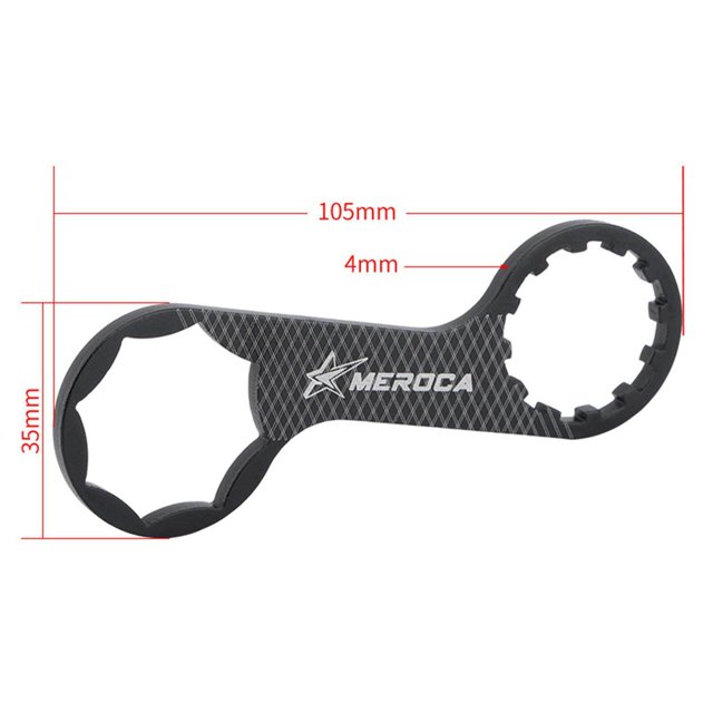 pitrice Bike Fork Spanner Bicycle Front Fork Wrench for XCR/XCT/XCM/RST Black