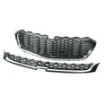 thumbnail image 5 of Partzer Front Upper + Center Grill Bumper Grille for 2014-2015 Chevrolet Malibu 22995184 22995179, 5 of 7
