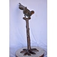 thumbnail image 4 of Nifao Parrot on a Tree looking Down Bronze Statue – Home Decor Sculpture, 37"L x 15"W x 47"H, 4 of 12