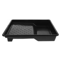 WHAMVOX 9 Inch Universal Plastic Paint Tray Disposable Liner Paint Roller Tray Pan Liners for Wall Painting Black