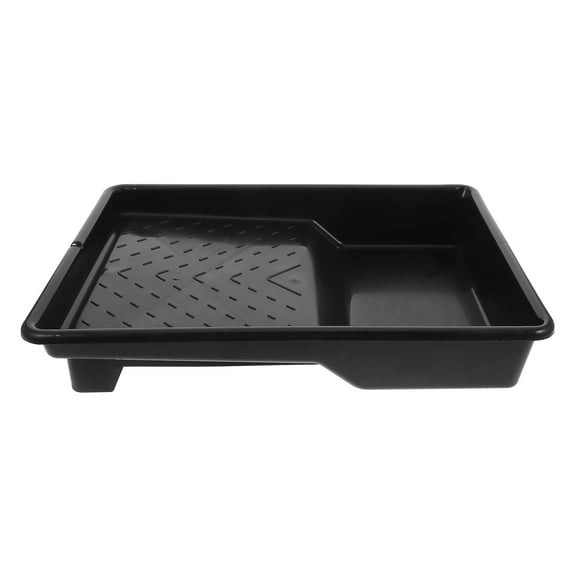 WHAMVOX 9 Inch Universal Plastic Paint Tray Disposable Liner Paint Roller Tray Pan Liners for Wall Painting Black