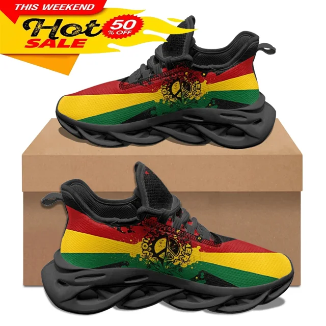 Zapatos planos con estampado de bandera de Jamaica para mujer, zapatillas cómodas con cordones, control flexible