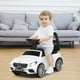 Gymax Licensed Mercedes Benz Kids Ride On Push Car Sliding Scooter w/Light&Music Blanc – image 3 sur 10