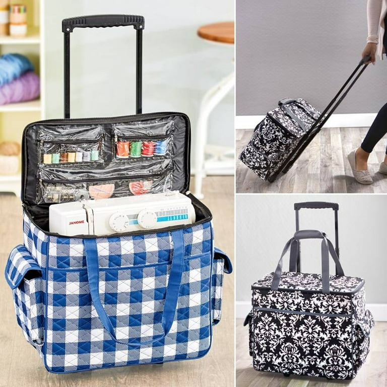 Diy rolling sewing machine tote sale