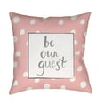 thumbnail image 2 of Surya QTE-BEGUEST-1818 Be Our Guest 18" Wide Square Polka Dot Typography Polyester Covered, 2 of 2