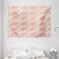 thumbnail image 1 of Spring Tapestry, Flowers and Herbs Illustration in Pastel Colors Botany Themed Countryside Nature, Wall Hanging for Bedroom Living Room Dorm Decor, 80W X 60L Inches, Multicolor, by Ambesonne, 1 of 2