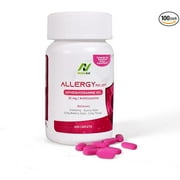 Antihistamine Allergy-Relief Tablets, 25mg Diphenhydramine HCl by Noble Aid- Allergy-Relief Medicine for Kids & Adults-Allergy Nasal Decongestant for Runny Nose, Watery Eyes & Itchy Throat 100 Counts