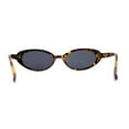 thumbnail image 4 of SA106 Womens Simple Classical Oval Thin Plastic Sunglasses Tortoise Black, 4 of 4