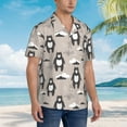 thumbnail image 4 of Haiem Cartoon Bear Brown Printed Hawaiian Shirt for Men - Men’s Casual Beach Summer Shirts - Stretch Fabric with Modern Fit-Medium, 4 of 7
