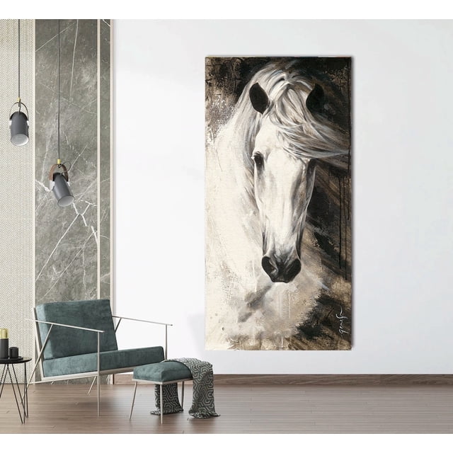 Cuadro Caballos Canvas Abstracto Moderno