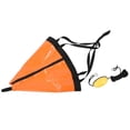 thumbnail image 2 of Juego de flotador de ancla portátil de 24 pulgadas para yate, bote de goma, kayak, barco de pesca, color naranja, 2 of 14
