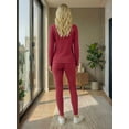 thumbnail image 3 of Conjunto Mujer 2 Piezas Blusa Manga Larga Y Pants Ajuste Cómodo Casual, 3 of 5