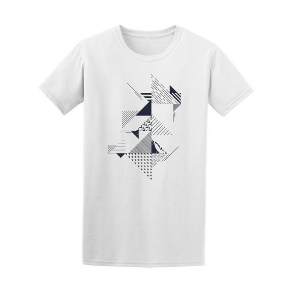 Abstract Decorative Triangles T-Shirt Men -Image by Shutterstock, Male 4X-Large