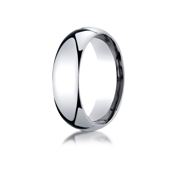 Benchmark� 14k Gold 7mm Slightly Domed Super Light Comfort-fit Wedding Band / Ring