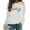 White, variant on EGNMCR Hooded Sweatshirts for Women, Womens Sweatshirts, Womens Hoodie Casual Long Sleeve Women's Nurse Christmas Printed Long Sleeved Round Neck Sweater Women Blouse