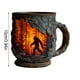 thumbnail image 3 of Pisexur Batería de cocina Taza de fuego forestal vintage con diseño de Sasquatch, ideal para café al aire libre, camping, cocina, creyentes de los críptidos, amantes para la cocina del hogar, 3 of 7