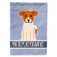 thumbnail image 1 of BB5689GF Jack Russell Terrier Drapeau de Jardin de Bienvenue, 1 of 3