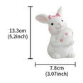 thumbnail image 2 of XGFHYJEH Easter Decoration, Easter Decorations for the Home, Easter Decor, Easter Resin Bunny Embracing Easter Eggs Shaped Ornament White Cute Little Bunny Figurine Decora Home, 2 of 5