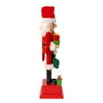 thumbnail image 2 of Kurt Adler Wooden 15-Inch Santa Calendar Nutcracker, 2 of 7