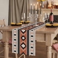 thumbnail image 2 of Table Runners 72 Inches Long Dress Scarves, Khaki Boho Farmhouse Kitchen/Dining Table Runner, Coffee Tablerunners, Vintage Ethnic Tribe Retro Abstract Art 18x72 Inch, 2 of 9
