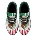 thumbnail image 2 of Mexican American flag Shoes Sneakers Black Size 5, 2 of 7