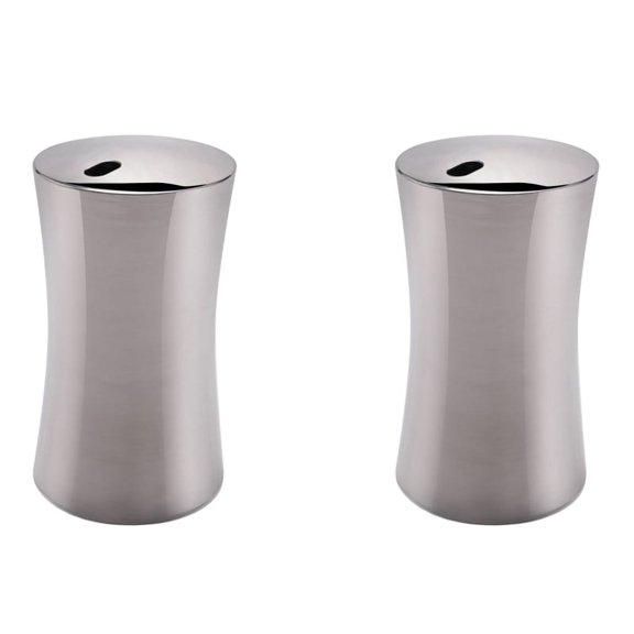 2X Small Toothpick Holder Dispenser Storage Organizer Stainless Steel (Silver)