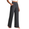 thumbnail image 1 of Pantalones CRZ YOGA Butterlift de pierna ancha, tiro alto, gris, talla S, 1 of 5