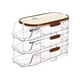 thumbnail image 2 of Dispensador de huevos con ruedas automáticas, contenedor de almacenamiento de huevos para refrigerador, organizador automático de huevos con ruedas, 2 of 9