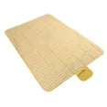 thumbnail image 4 of Estera de picnic al aire libre Espesar tela Oxford Mantas de camping plegables impermeables para viajar Conciertos al aire libre Patrón de cuadros amarillo blanco 150x200cm / 59.1x78.7in, 4 of 10