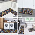 thumbnail image 5 of Pioneer Flower Floral Print Pattern Kitchen Rugs Sets Of 2, Anti Fatigue Non Slip Washable Floor Mats for Kitchen Sink Laundry, 17X30 Inch + 17X47 Inch, 5 of 6