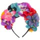 thumbnail image 4 of Day of The Dead Headpiece Flower Crown Flower Headband Festival Flower Headpiece, 4 of 4