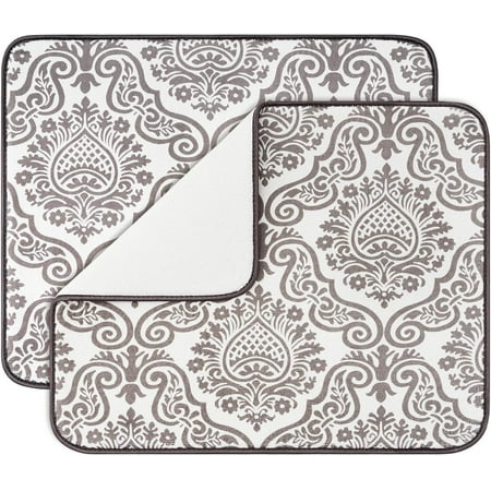 

Dish Drying Mat for Kitchen Ultra Absorbent Microfiber Dishes Drainer Mats by
