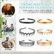 thumbnail image 2 of 6 diademas elásticas de plástico con dientes ondulados para el pelo para mujeres y hombres., 2 of 6