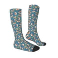 thumbnail image 4 of Lsque Corgi with Flowers Printed Crew Socks Men's Women's LightWeight Thin Casual Calf Socks ,Knee High Socks,Cotton Socks, 4 of 9