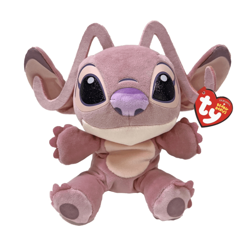 TY Beanie Babies Disney Stitch & Angel  6" Soft Body Bundle