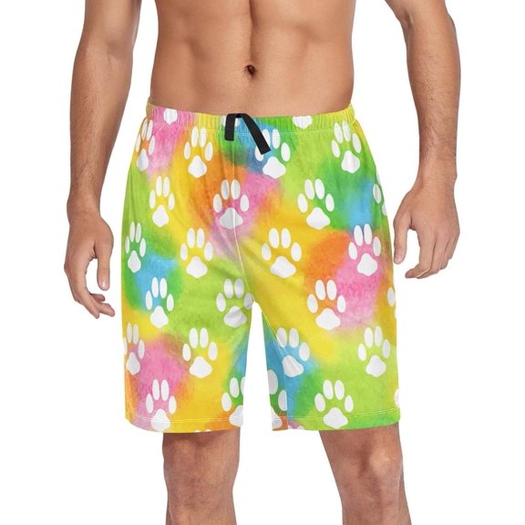 GZHJMY Dog Pajama Pants Short for Men, Lounge Pants Lightweight Men Pajama Bottoms with Drawstring Pockets, Christmas New Year Birthday Gifts, XX-Large