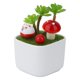 thumbnail image 2 of Maceta artificial de cerámica blanca de simulación de plantas en maceta para decoración de hogar y oficina, 2 of 8