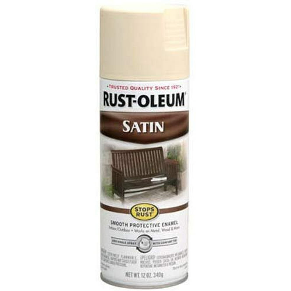 RustOleum 7758830 Satin Enamels Spray, Almond, 12Ounce