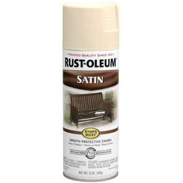 RustOleum 7758830 Satin Enamels Spray, Almond, 12Ounce