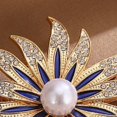 thumbnail image 6 of fuxzkrlz Sunflower Shape Brooch Pin for Women, Rhinestones Inlaid Brooch Pin for Dress, Coat, Shawl, Brooch Versatile Accessory for Mother, Wedding, 6 of 6