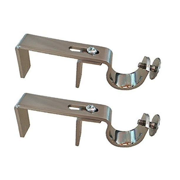 Nono Bracket Outside Mounted Blinds Curtain Rod Attachment Satin Nickel Outside Mounted Blinds Curtain Rod