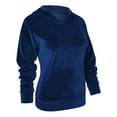 thumbnail image 7 of LELINTA Womens Casual Loose Tracksuit Long Sleeve Tops Ladies Active Fitness Sweatsuit Workout Athlestic Sport Suit Jogging Suit Womens Activewear Top, Blue (Only Top), 7 of 7