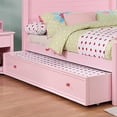 thumbnail image 5 of Furniture of America Crista Wood Pink Kids Trundle, 5 of 6