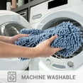 thumbnail image 6 of Hitime Soft Chenille Bath Rug Mat 24" x 36" Quick Dry Machine Washable Bathroom Runner - Ultra Absorbent Non-Slip Backing - Blue, 6 of 11