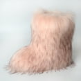 thumbnail image 5 of Juebong Women's Fashion Color Imitation Animal Boots Plus Cashmere Boots Snow Boots,Pink Size 8.5-9, 5 of 7