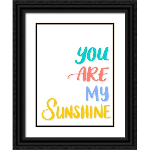 Batista, Dee 25x32 Black Ornate Wood Framed with Double Matting Museum Art Print Titled - My Sunshine