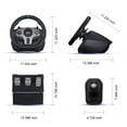 thumbnail image 4 of PXN PC Steering Wheel, V9 Universal Usb Car Sim 270/900 Degree Race Steering Wheel with 3-Pedals and Shifter Bundle for PC, Xbox One, Xbox Series X/S, PS4, PS3, Switch, 4 of 10