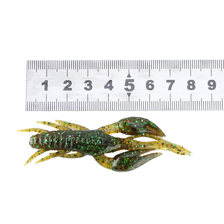 Dioche 4pcs Silicone Soft Fishing Crawfish Artificial Lures Bait