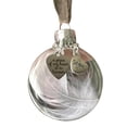 thumbnail image 2 of Christmas Tree Hanging DecorFeather Heart-shaped Memorial Ornament Festival Xmas Tree Pendant with Dad Mom Letters Printed, 2 of 5