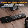 thumbnail image 3 of Amplificador de auriculares COKYISS de 8 canales con 9 adaptadores Studio, 3 of 6